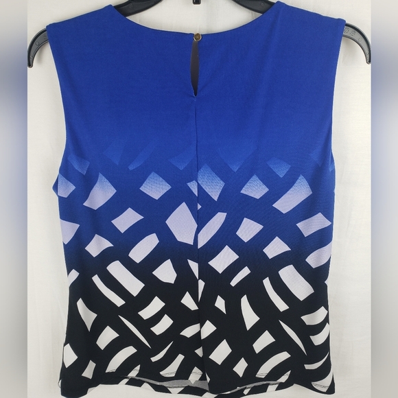 Calvin Klein Women's Blue and Black Shirt Sz PL - Picture 3 of 8